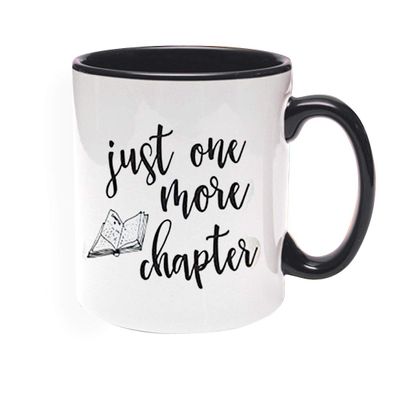 Khakee Printed Designer One More Chapter Theme for Ceramic Coffee Mug (325 ml)