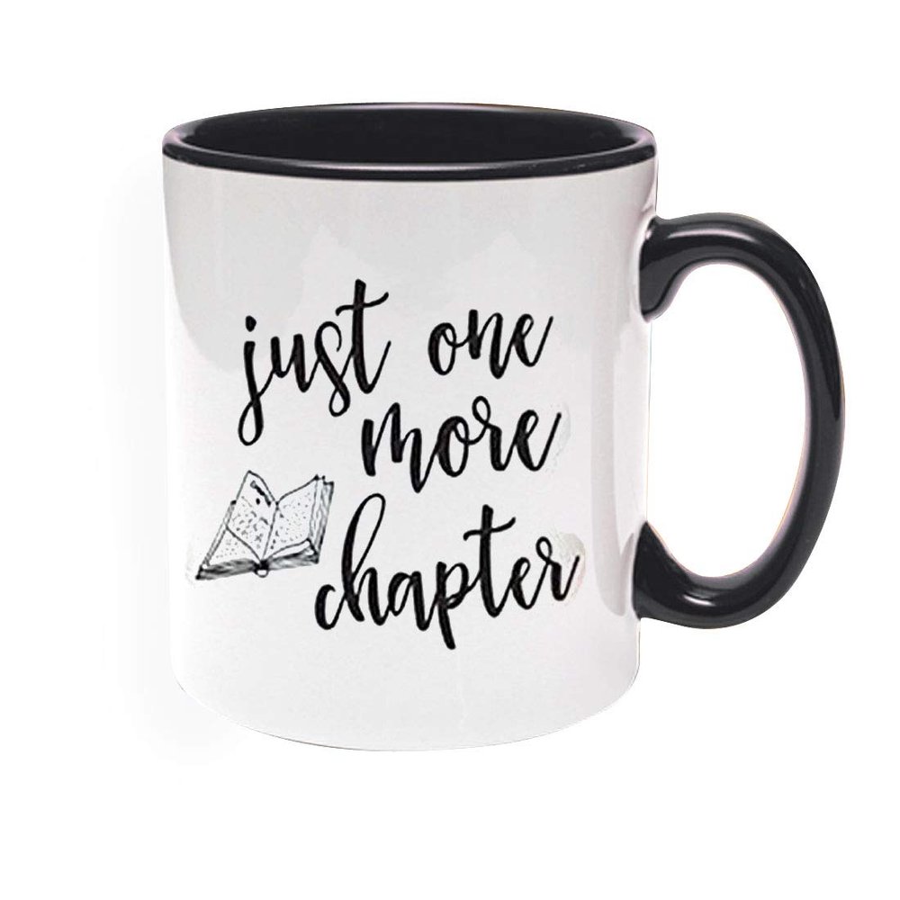 Khakee Printed Designer One More Chapter Theme for Ceramic Coffee Mug (325 ml)