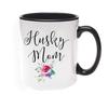 Khakee Printed Designer Husky Mom Theme for Ceramic Coffee Mug (325 ml) view 1