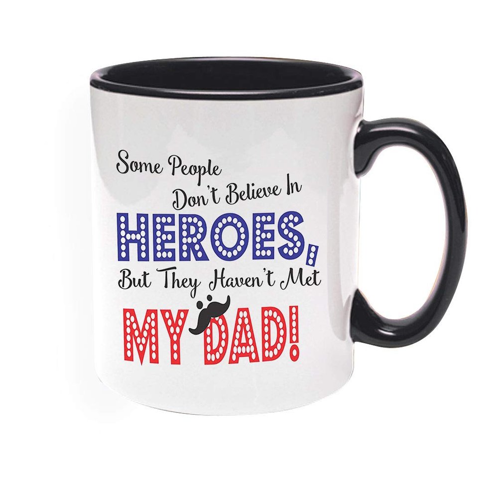Khakee Printed Designer My Dad Theme for Ceramic Coffee Mug (325 ml)