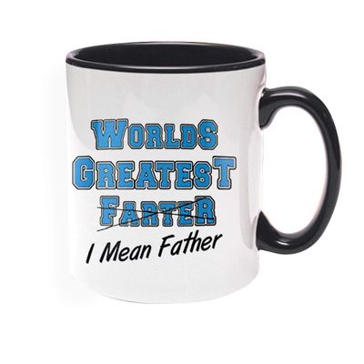 Khakee Printed Designer Greatest Farter Theme for Ceramic Coffee Mug (325 ml)