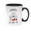 Khakee Printed Designer Grandpa Theme for Ceramic Coffee Mug (325 ml) view 1