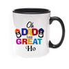 Khakee Printed Designer Dad Tussi Theme for Ceramic Coffee Mug (325 ml) view 1