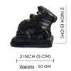 Salvus APP SOLUTIONS Marble Dust Shivling with Nandi Idol for Puja, Handmade Shiva Ling Set for Home Temple, Office Decor & Spiritual Gift (Black, 5x5 cm) view 2