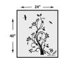 Kayra Decor Stencil for Wall Painting - Floral Tree Design Pack of 1, 24 inch x 40 inch - (KDS36034) view 3