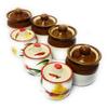 swadeshi enterprises Ceramic Jars - 100 ml, 180 ml, 7 Jars, Brown view 1