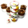 swadeshi enterprises Ceramic Jars - 100 ml, 180 ml, 7 Jars, Brown view 4