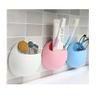 MagnusDea l Suction Holder- Oval Shape.New Cute Eggs Design Toothbrush Sucker Holder Suction Hooks Cup Organizer Toothbrush Rack Bathroom Kitchen Storage Size : 12 x 12 x 5 cm (1 Pcs) (Red) view 4