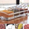 MOHAK Crystal Seasoning Acrylic Box Pepper Salt Spice Rack Plastic 4 Box with Spoons Kitchen See Through Storage Containers Cooking Tools view 2