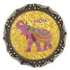 Shivika Polyresin Fridge Magnet Indian Decorated Elephant for Fridge Decor Come with Stand Decorative Plate view 2