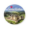 PEACOCKRIDE Love Loire Valley I Souvenir l Travel I Fridge Magnet (Metal, Multicolour, 75mm) view 1