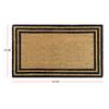 ATMAH Natural Border Coir Doormat 35x60 cm Brown | Non Slip Dirt Trapper | Indoor & Covered Outdoor Entrance Mat view 3