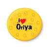 PEACOCKRIDE I Love Oriya Fridge Magnet (Metal, Multicolour, 75mm) view 1