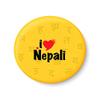 PEACOCKRIDE I Love Nepali Fridge Magnet (Metal, Multicolour, 75mm) view 1