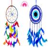 Reiki Crystal Products Combo Dream Catcher Multi Colour + Evil Eye Dream Catcher for Wall Hanging Attract Positive Dreams & Positive Thinking and Protections Dream Catcher Pack of 1+1 view 1