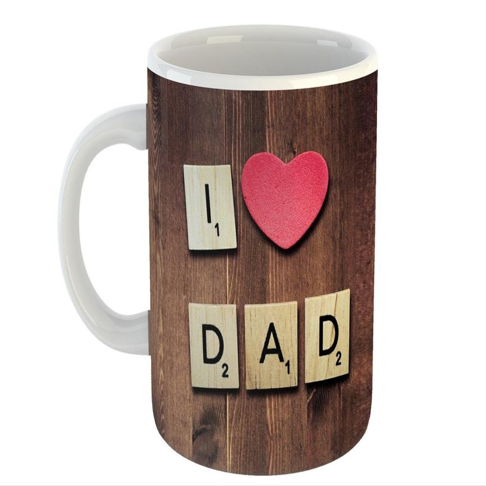 Mugs4You My Father is Best Dad Ceramic Coffee Mug Multicolour 330 ml 1 Pieces