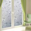 CVANU Privacy Window Film White Window Flower Frosting Film Window Sticker Opaque Window Frosted Vinyl Sheets for Front Door/Bathroom/Sidelight/Small Windows, 24''x75'' view 4