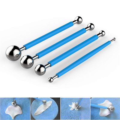 RKPM HOMES Fondant Tools Metal Ball Fondant Cake Decorating Sugarcraft Gumpaste Flower Modelling Mold 4pcs