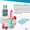 RKPM HOMES Fondant Tools Metal Ball Fondant Cake Decorating Sugarcraft Gumpaste Flower Modelling Mold 4pcs view 3