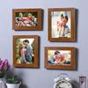 Art Street - Set of 4 Brown wall photo frame (Mix Size) 5X7,4x6 Inchs view 2