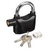 GION Electronic 110dB Alarm Padlock for Main Door/Bike/Bicycle/Office/Shop (Black) view 1