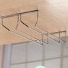 KEEPWELL Stainless steel Wine Glass Upside Down Glass Hanging Rack/Wine Glass Holder/Stemware Hanging Holder/Stemware Organizer for Pubs/Kitchen/Bars (Double Line) (15.5 IN LONG) view 4