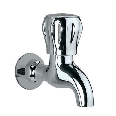 Lalaji Brass Connental Series Bib Cock 15mm (Chrome Plated) Pack of 2
