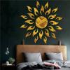 Wall1ders - Sun Golden Imported Cast 3D Wall Mirror Acrylic Stickers - (Large Size 2 Feet, 2 mm) view 2