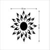 Wall1ders - Sun Golden Imported Cast 3D Wall Mirror Acrylic Stickers - (Large Size 2 Feet, 2 mm) view 3