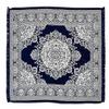 Braids Velvet Touch Chennile Multipurpose Carpet, Rug,dhurries (Navy Blue, 4.5 x 7) view 3