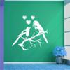 Heaven Decors Loving Birds Wall Sticker (Vinyl, 76 x 59 cm, White) view 1