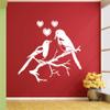 Heaven Decors Loving Birds Wall Sticker (Vinyl, 76 x 59 cm, White) view 2