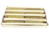 SWISSO 3-Row Soft Brass Bristle Wire Brush with Wooden Handle  9.5 Inch Heavy-Duty Cleaning Brush (Pack of 20) view 1