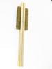 SWISSO 3-Row Soft Brass Bristle Wire Brush with Wooden Handle  9.5 Inch Heavy-Duty Cleaning Brush (Pack of 20) view 2