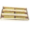 SWISSO - 8 LINE Brass Wire Brushes with Wood Handle Scratch Brush Industrial PRO Approx view 1
