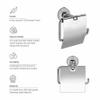 USF 304 Stainless Steel Toilet Paper Holder | Bathroom Roll Stand | Chrome Finish | Rust Resistant Design | Easy Wall Installation | Bath Accessories | 25 Years Warranty  Torin view 4