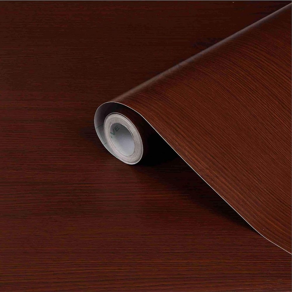 CVANU Self Adhesive Wood Grain Wallpaper Waterproof Old Furniture Vinyl Stickers Wooden Door Wardrobe Wall Papers Cv04 24''x84''inch