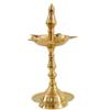El Royale Decor Regional Brass Kerala Kuthu Vilakku Fancy Diya Stand Lamp (310 gm, 10 Inches, Golden) view 1