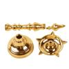 El Royale Decor Regional Brass Kerala Kuthu Vilakku Fancy Diya Stand Lamp (310 gm, 10 Inches, Golden) view 3