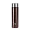 CELLO H2O Stainless Steel Water Bottle for Office & Daily Use 1000 ml, Brown | Single Wall Freezer & Fridge Safe, Lightweight & Stylish Leakproof Rustproof Steel Water Bottle for School, Gym & Travel view 1