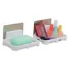 HOKIPO Magic Sticker Series Self-Adhesive Waterproof Kitchen Bathroom Soap Holder, Pack of 2 view 1