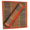 Montelal Store Handmade Korai Pai Kusha Grass Pooja Aasan Sitting Floor Mats Orange -Set of 2 Pcs view 2