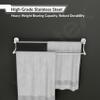 Plantex Stainless Steel Dual Towel Rod/Towel Bar for Bathroom/Towel Hanger/Stand/Bathroom Accessories (24 Inch - Chrome Finish) - Pack of 1 view 4