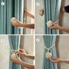 Modern Homes Cotton Curtain Tiebacks, Standard, Off-White, Pack of 2 view 2