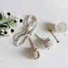 Modern Homes Cotton Curtain Tiebacks, Standard, Off-White, Pack of 2 view 3