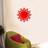 Sehaz Artworks 12-Butterflies Manufactured Wood 10 inch Designer Wall Clock for Home and Kitchen - Red view 2