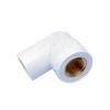 Supreme UPVC Fittings Fem Th Elbow (Metal) 3/4" White (Set of 5) view 1