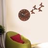 Sehaz Artworks Wooden Wall Clock for Living Room Stylish Latest | Wall Watch for Home | Designer Wooden Butterflies | Analog Clocks for Home Clocks 10 Inch Brown view 2