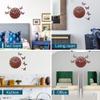 Sehaz Artworks Wooden Wall Clock for Living Room Stylish Latest | Wall Watch for Home | Designer Wooden Butterflies | Analog Clocks for Home Clocks 10 Inch Brown view 4