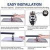 Steadfast| Ultra Slim Shower 6 X 6 Stainless Steel 304 Grade + 15 Inch Heavy Square Shower Arm 18 Ghz + Square Flange Complete Set view 3